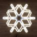 Фигура Снежинка из гибкого неона с эффектом тающих сосулек, 60х60 см, цвет свечения белый NEON-NIGHT NEON-NIGHT 501-225 фото