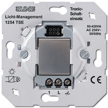 1254TSE Электронный выключатель 50-420 Вт/ВА для л/н и электронных трансформаторов Jung фото